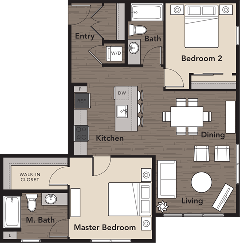 3 bed 2 bath E at Kirkland Crossing Apartments, Washington