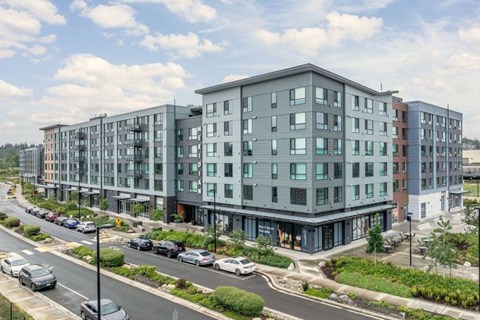 New Construction Building Exterior at Riverfront Everett Apartments