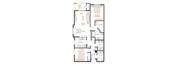 Valley Springs Apartments 2-Bedroom Douglas Floorplan