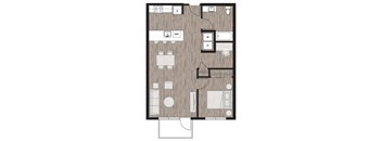 1A1 Floor Plan at Riverfront Everett, Everett, Washington