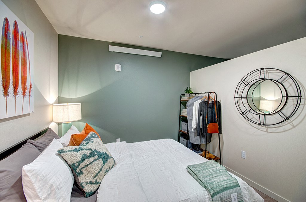 Comfortable Bedroom at Upton Flats, Seattle, WA