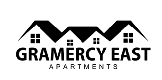 The image is a logo for Gramercy East Apartments.