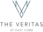 A logo with the text