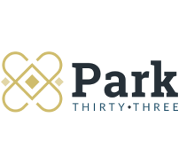 A logo with the text "Park" and "Thirty-Three" with a stylized number 8.
