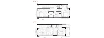A floor plan shows two levels of a house with labeled rooms such as bedrooms, a study, a dining room, a kitchen, a pantry, a laundry room, and a bathroom.
