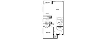 A black and white image of a floor plan for a home.