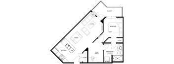 20D 1 Bed plus Den Inside Corner Suite