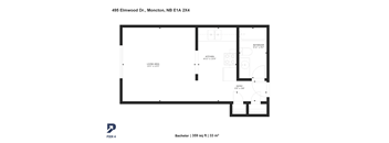 A floor plan for a property at 495 Elmwood Dr., Moncton, NB E1A 2X4.