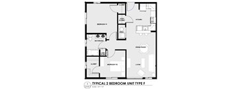 Two Bedroom One Bath 30%