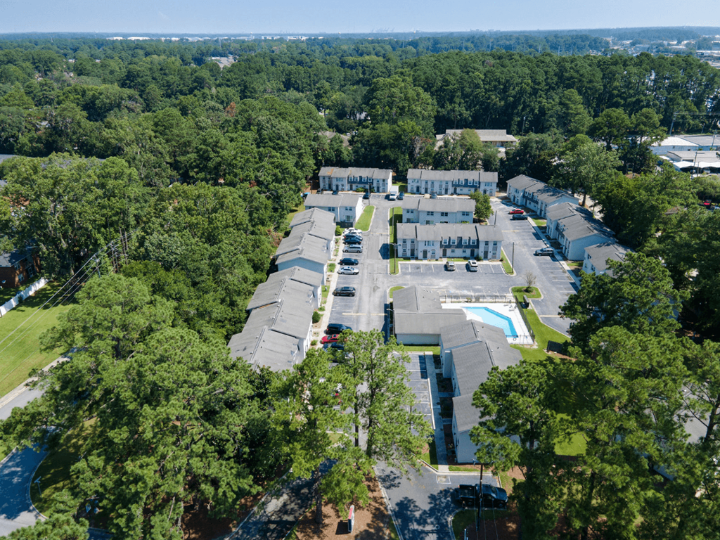 Aerial view at Savan Pointe Apartments, Georgia
