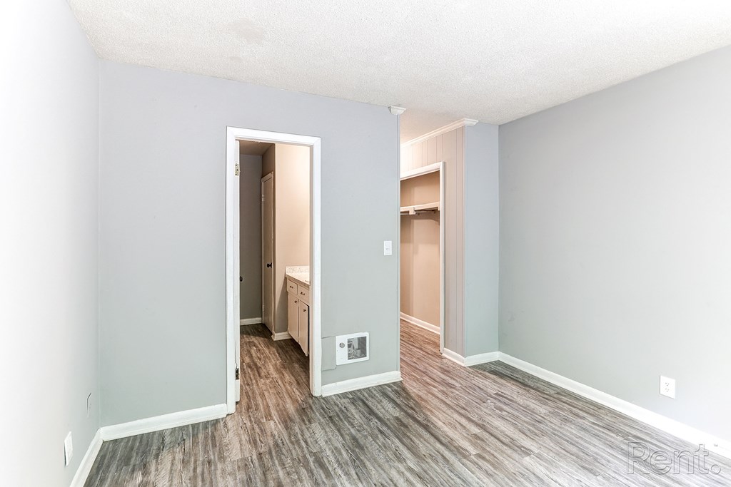 A room with wooden floors.