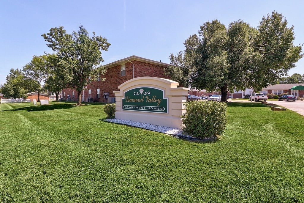 the preserve at ballantyne commons community entrance with green grass and trees