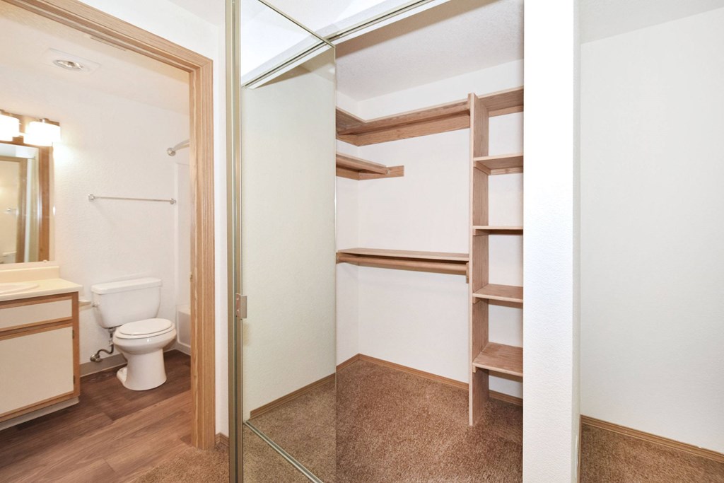 A bathroom with a toilet and a walk in shower.