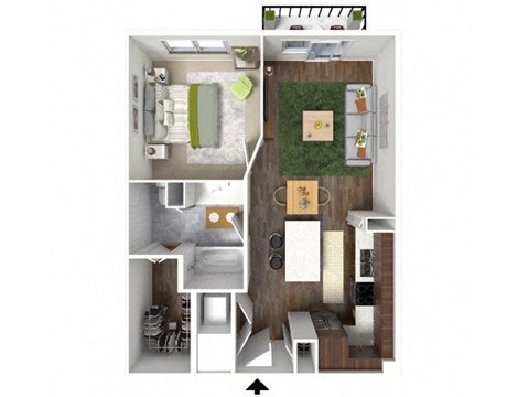 1 BED 1 BATH at Infinity on the Point Apartments, Dallas, TX