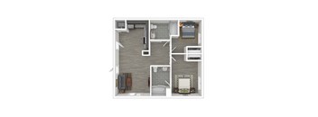 B1 Floor Plan at Catalina West Adams, California