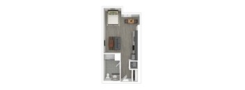 S3 Floor Plan at Catalina West Adams, California