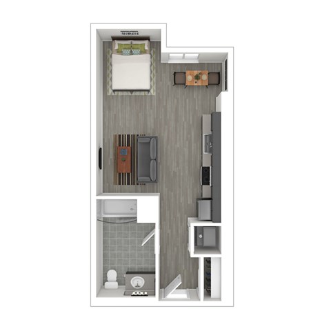 S3 Floor Plan at Catalina West Adams, California