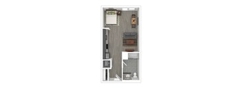 S5 Floor Plan at Catalina West Adams, California, 90016