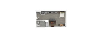 S8 Floor Plan at Catalina West Adams, California