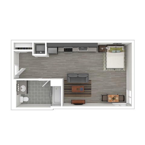 S8 Floor Plan at Catalina West Adams, California