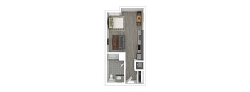 S2 Floor Plan at Catalina West Adams, Los Angeles, CA 90016