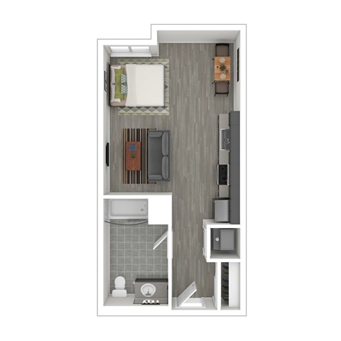 S2 Floor Plan at Catalina West Adams, Los Angeles, CA 90016