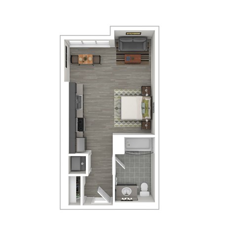 S1 Floor Plan at Catalina West Adams, California