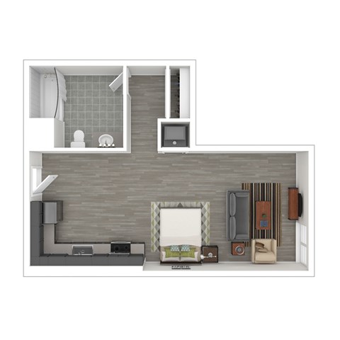 S9 Floor Plan at Catalina West Adams, Los Angeles, CA