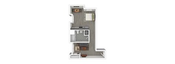 S11 Floor Plan at Catalina West Adams, Los Angeles, CA