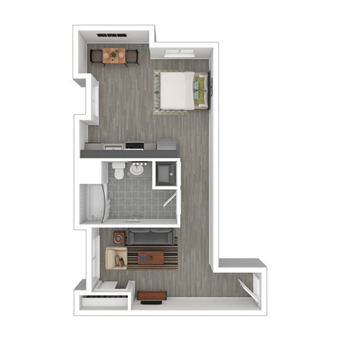 S11 Floor Plan at Catalina West Adams, Los Angeles, CA