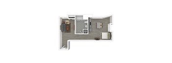 S10 Floor Plan at Catalina West Adams, Los Angeles