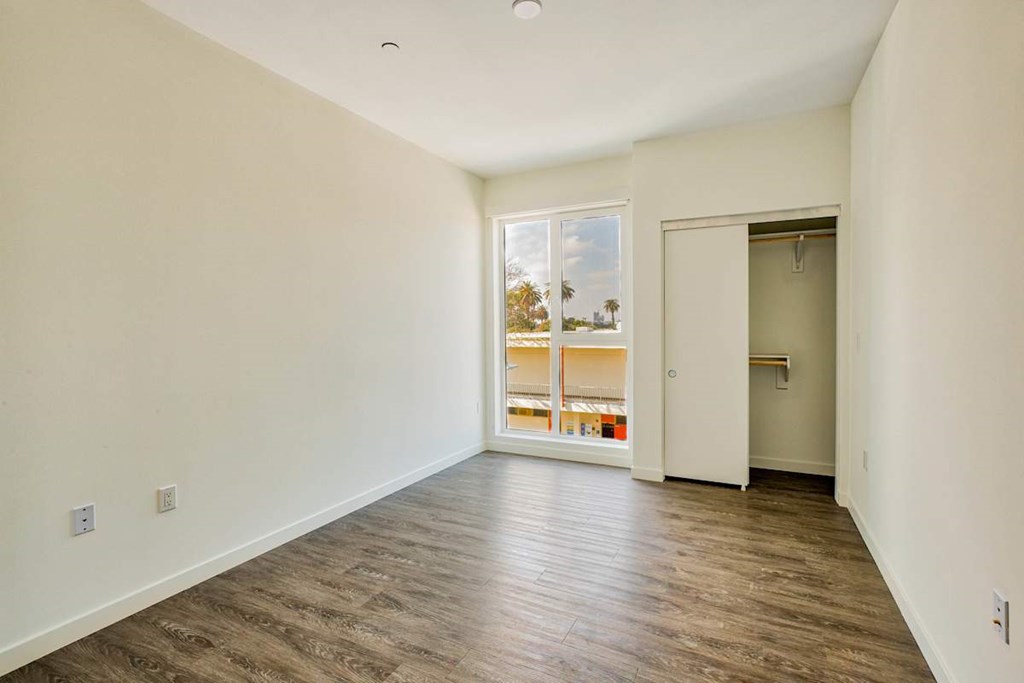 Unfurnished Living Area at Catalina West Adams, Los Angeles, CA