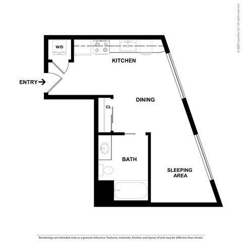 S1 Floor Plan at 5263 W Adams, Los Angeles