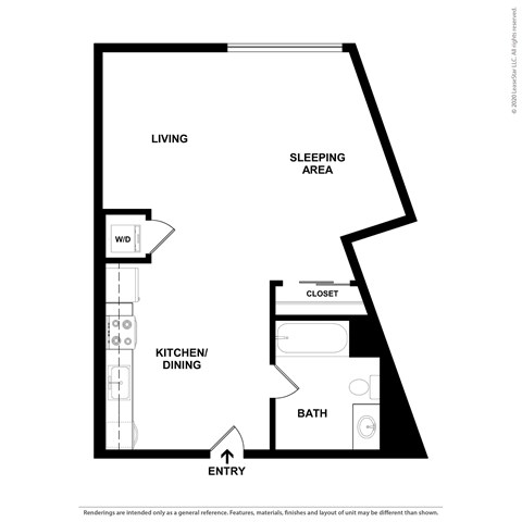 S5 Floor Plan at 5263 W Adams, California, 90016