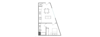 A1 Floor Plan at 5135 W Adams, Los Angeles