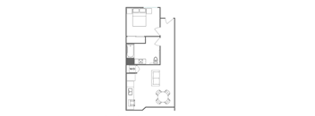 A4 Floor Plan at 5135 W Adams, Los Angeles, CA 90016