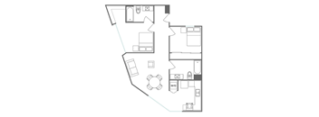 B1 Floor Plan at 5135 W Adams, Los Angeles, 90016