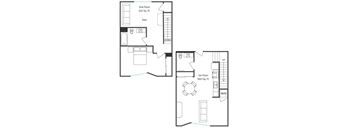 A2 Floor Plan at 5263 W Adams, Los Angeles California