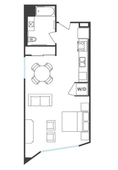 S6 Floor Plan at 5263 W Adams, Los Angeles, CA
