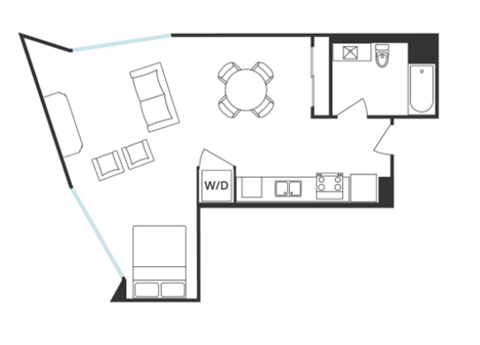 S7 Floor Plan at 5263 W Adams, Los Angeles, CA 90016