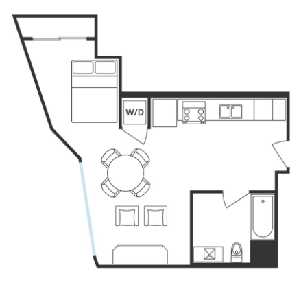 S2 Floor Plan at 5263 W Adams, California