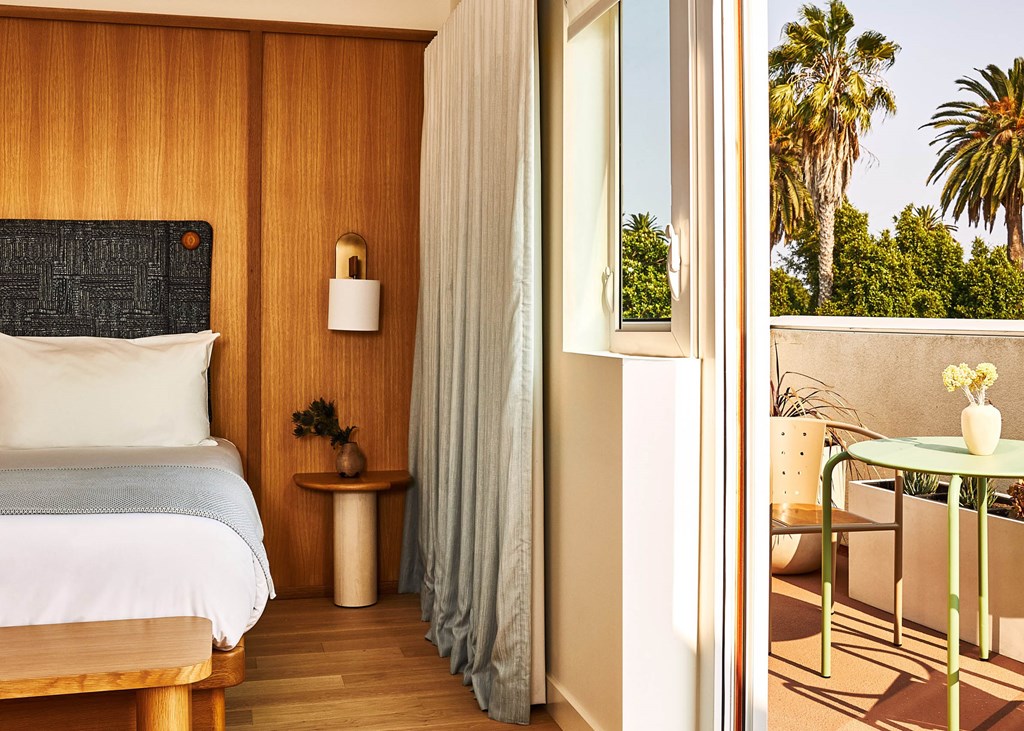 Bedroom With Balcony at Alsace Living, Los Angeles, 90016