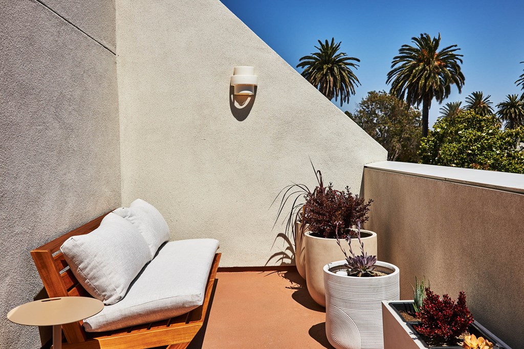 Patio View at Alsace Living, Los Angeles, CA, 90016