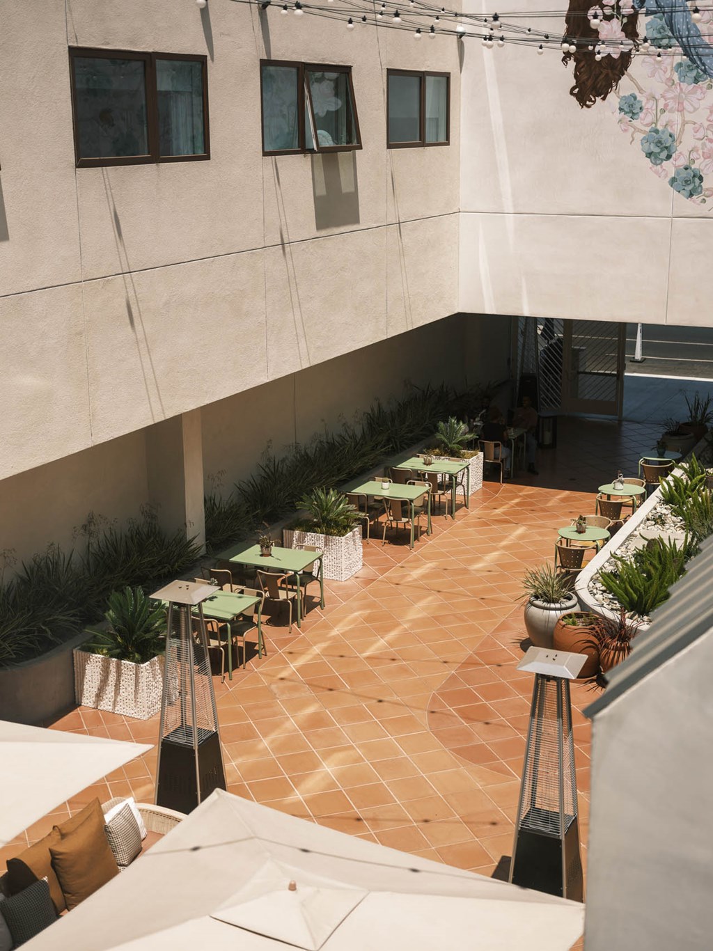 Courtyard View at Alsace Living, Los Angeles, California