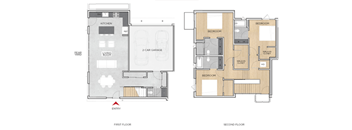 B Floor Plan at The Geffen, California
