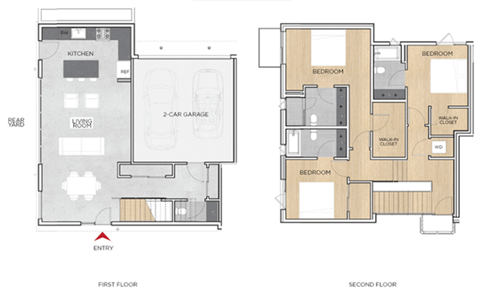 B Floor Plan at The Geffen, California