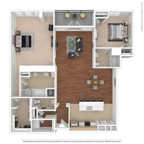 De Lacey Ave Floor Plan at Catania, Pasadena, CA 91105