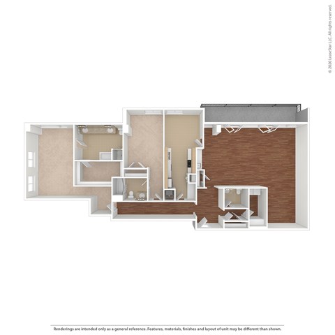 Raymond Ave Floor Plan at Catania, Pasadena, CA 91105