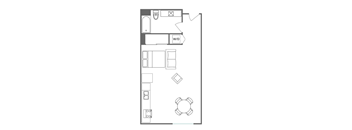 S2 Floor Plan at 5135 W Adams, Los Angeles, 90016