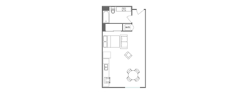 S3 Floor Plan at 5135 W Adams, Los Angeles California